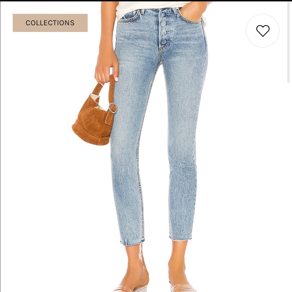 Grlfrnd jeans -Karolina color-close call